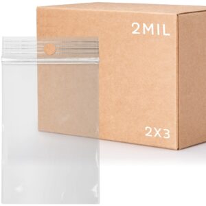 ClearResealableHangingZipperBags.jpg Clear Resealable Hanging Zipper Bags (2" x 3")