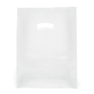 FrostedDieCutHandleBags.jpg Frosted Die Cut Handle Bags (9" x 12")
